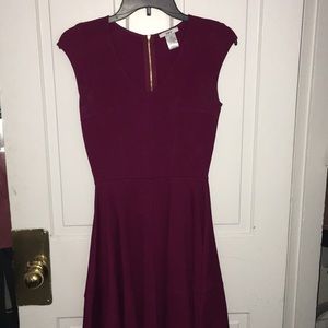 Baby doll magenta dress